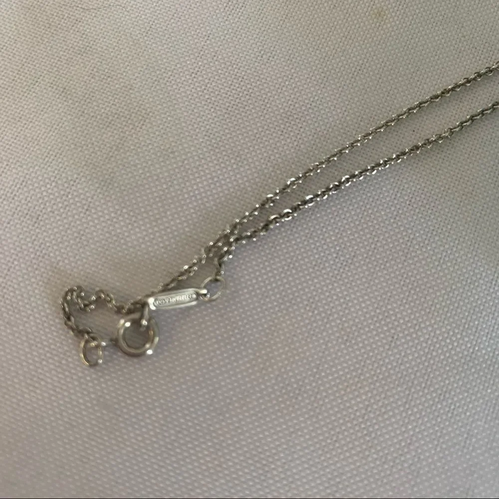 TIffany & Co. Atlas Cube Necklace - Silver